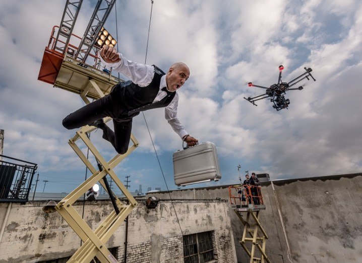 DJI drone used in Hollywood film production