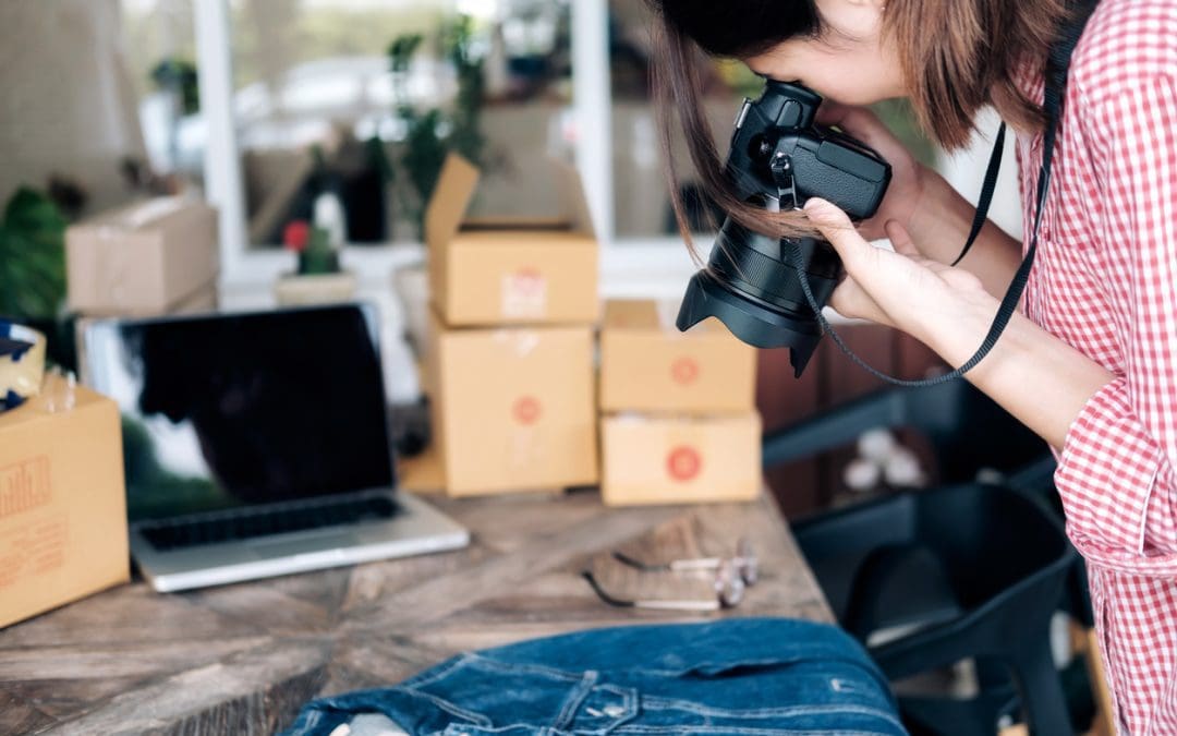 photographer shooting product photography