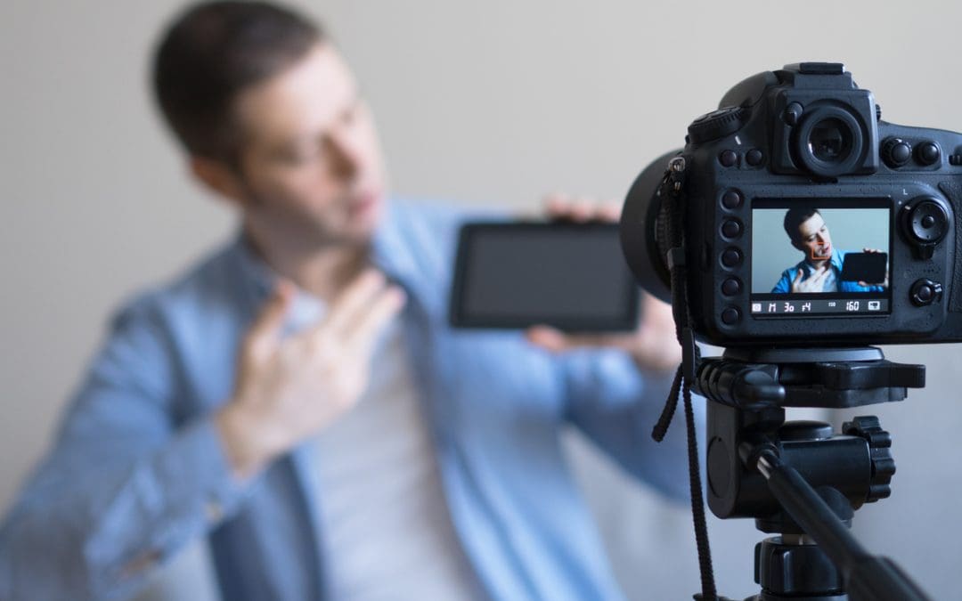 man making product photography video
