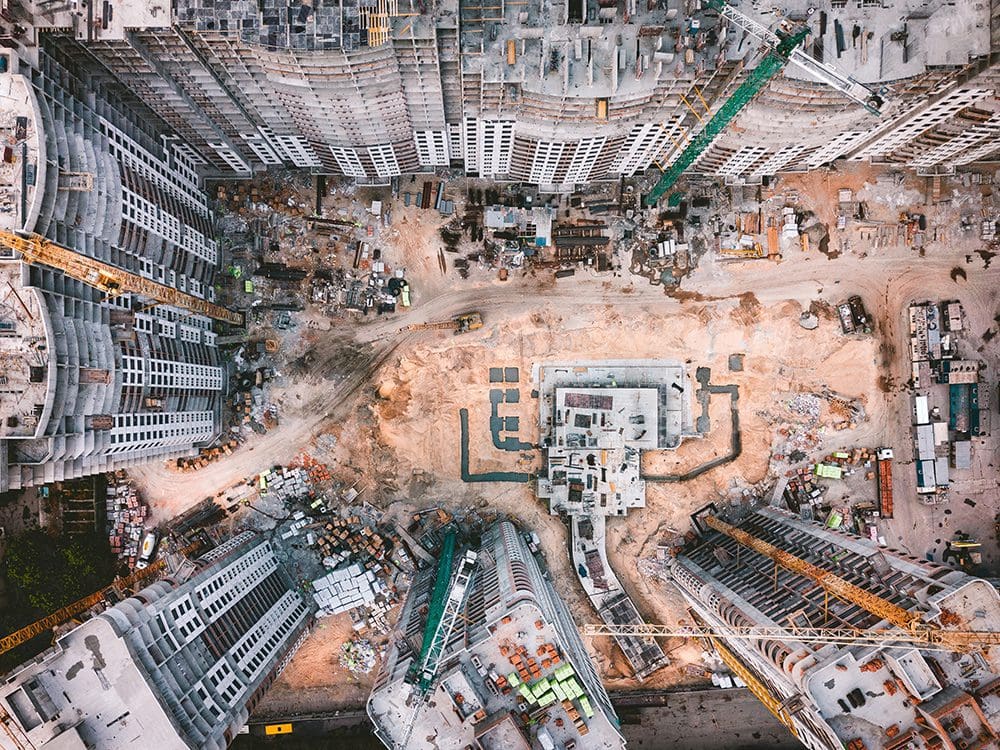 Businesses can use drones for aerial mapping of construction sites