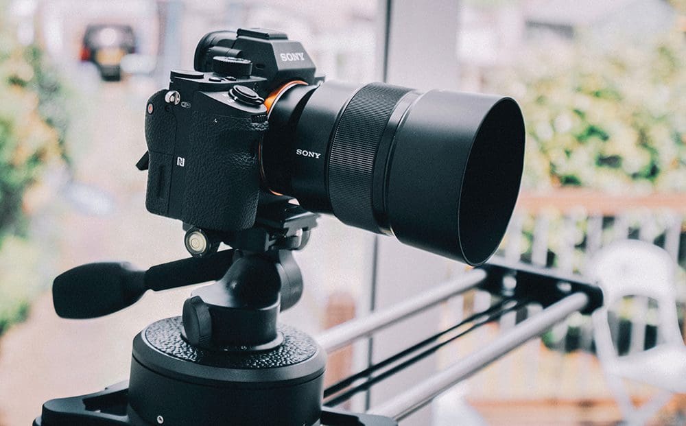 Using a professional camera to create videos for LinkedIn