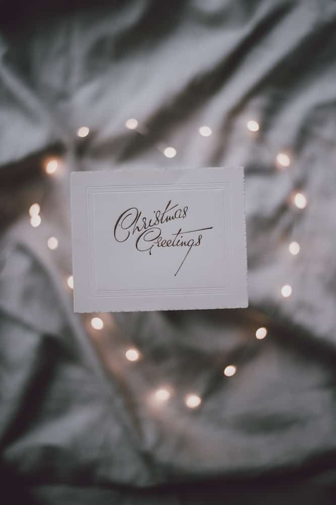 Using Christmas cards in your videos