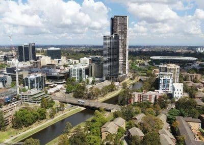 Aerial Photography Parramatta Skyline
