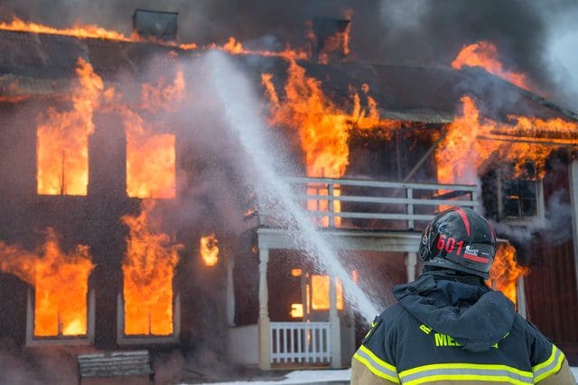 Insurance claim on house fire