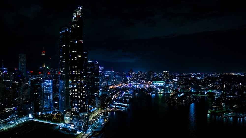 Sydney Night Drone Images