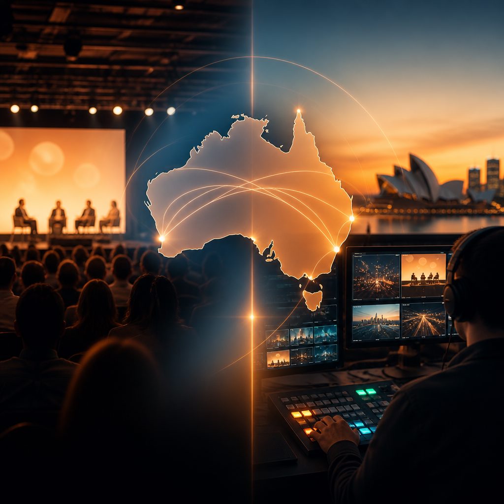 Hybrid event broadcast Australia