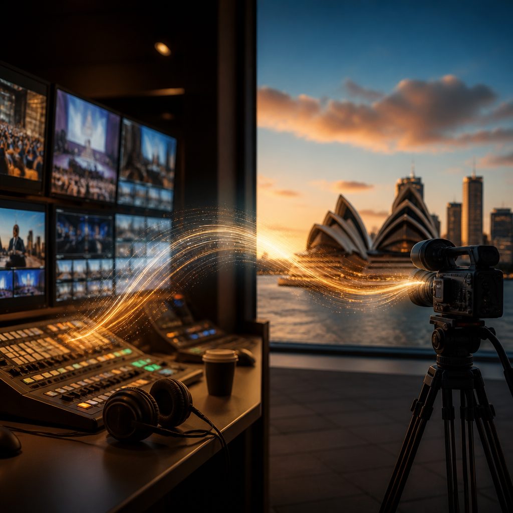 Hybrid event broadcast Australia